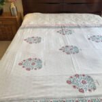 Fresh Florals- Pink and White Floral Reversible Dohar